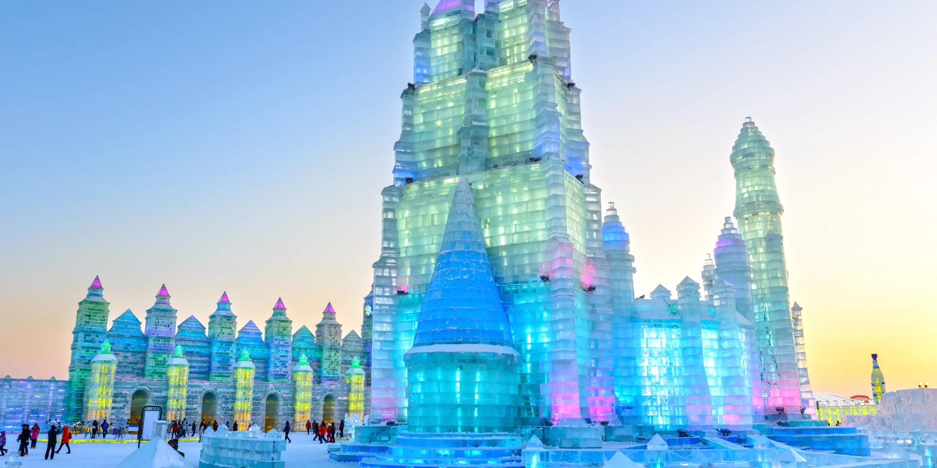 Winter wonderland at the Harbin festival in China