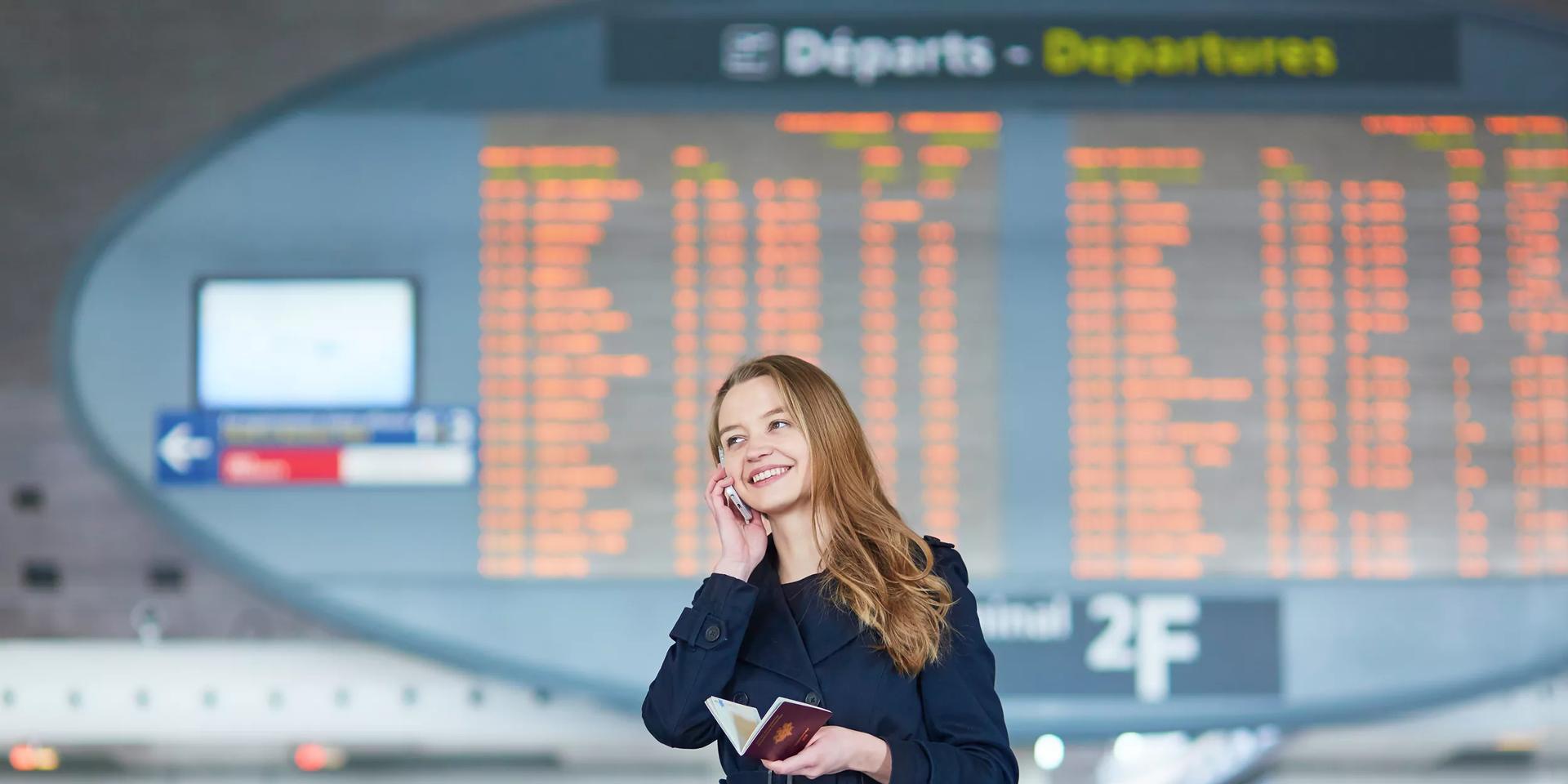 Wann am Flughafen sein? Air France