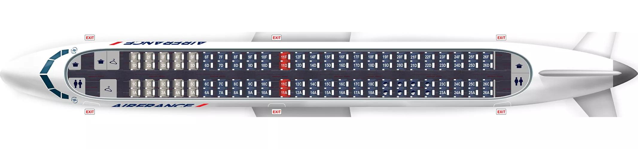 Самолет embraer 170 схема салона