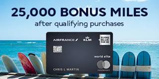 25,000 Bonus Miles Offer