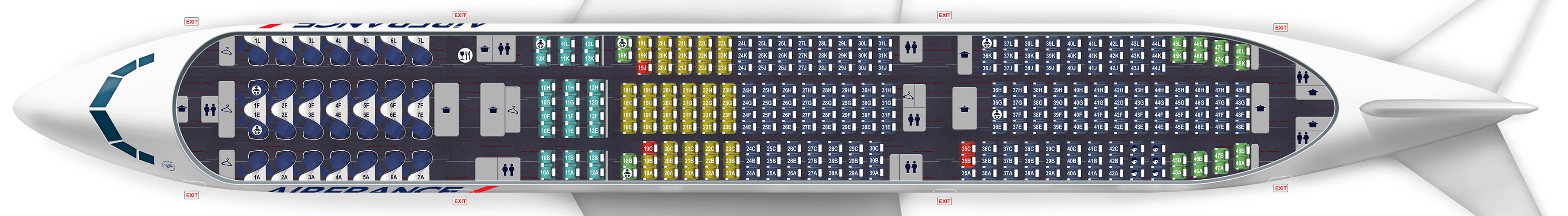 Air France Boeing 777 200 Seating Plan  Bruin Blog