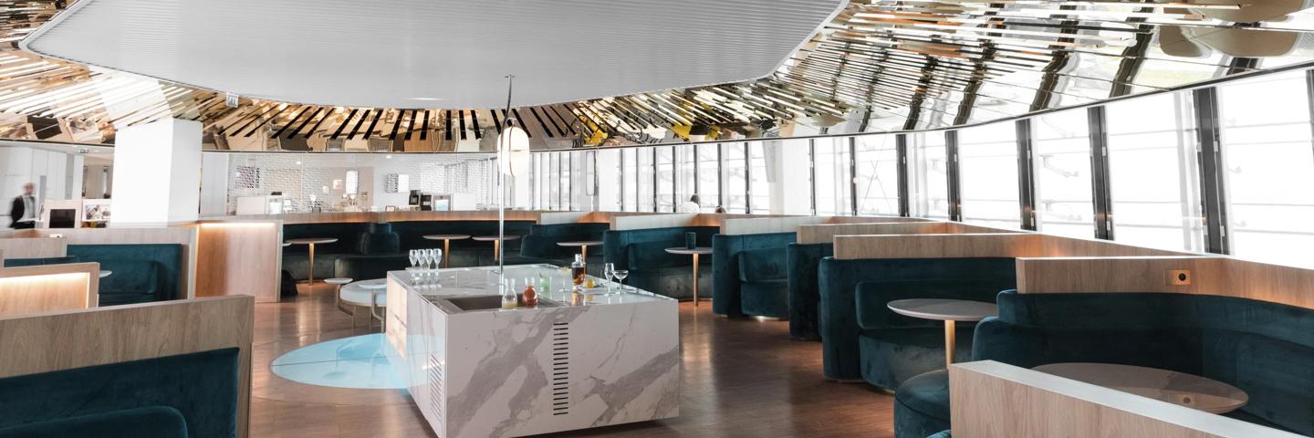 Our lounge at the Paris-Charles de Gaulle airport - Terminal 2E Hall L