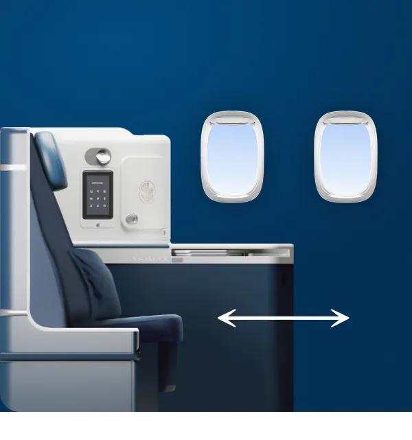 A seat with more space in Business cabin