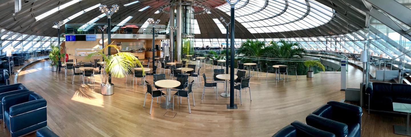 Our partner lounge at the Basel-Mulhouse-Freiburg EuroAirport 