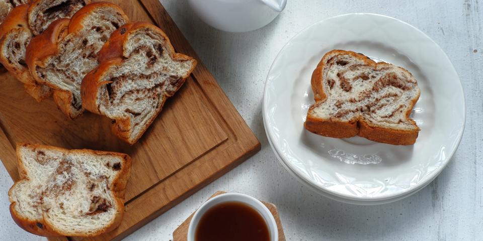 Brioche Bread chocolate swirl bread