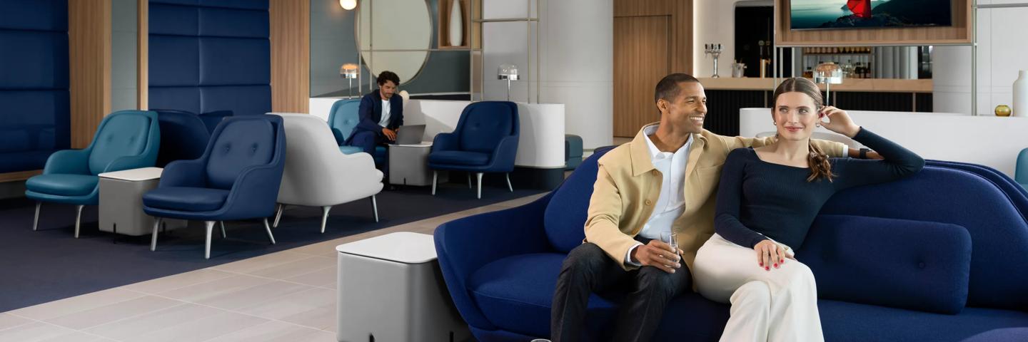 Our lounge at the San Francisco International Airport