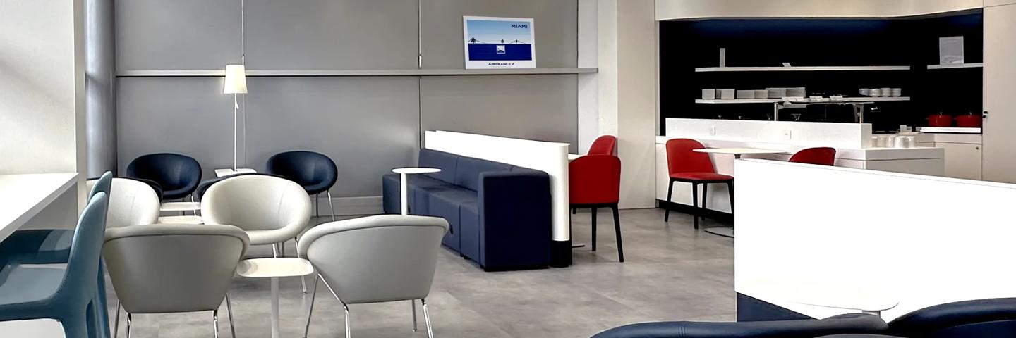 Our lounge at the Cayenne Félix Éboué international airport