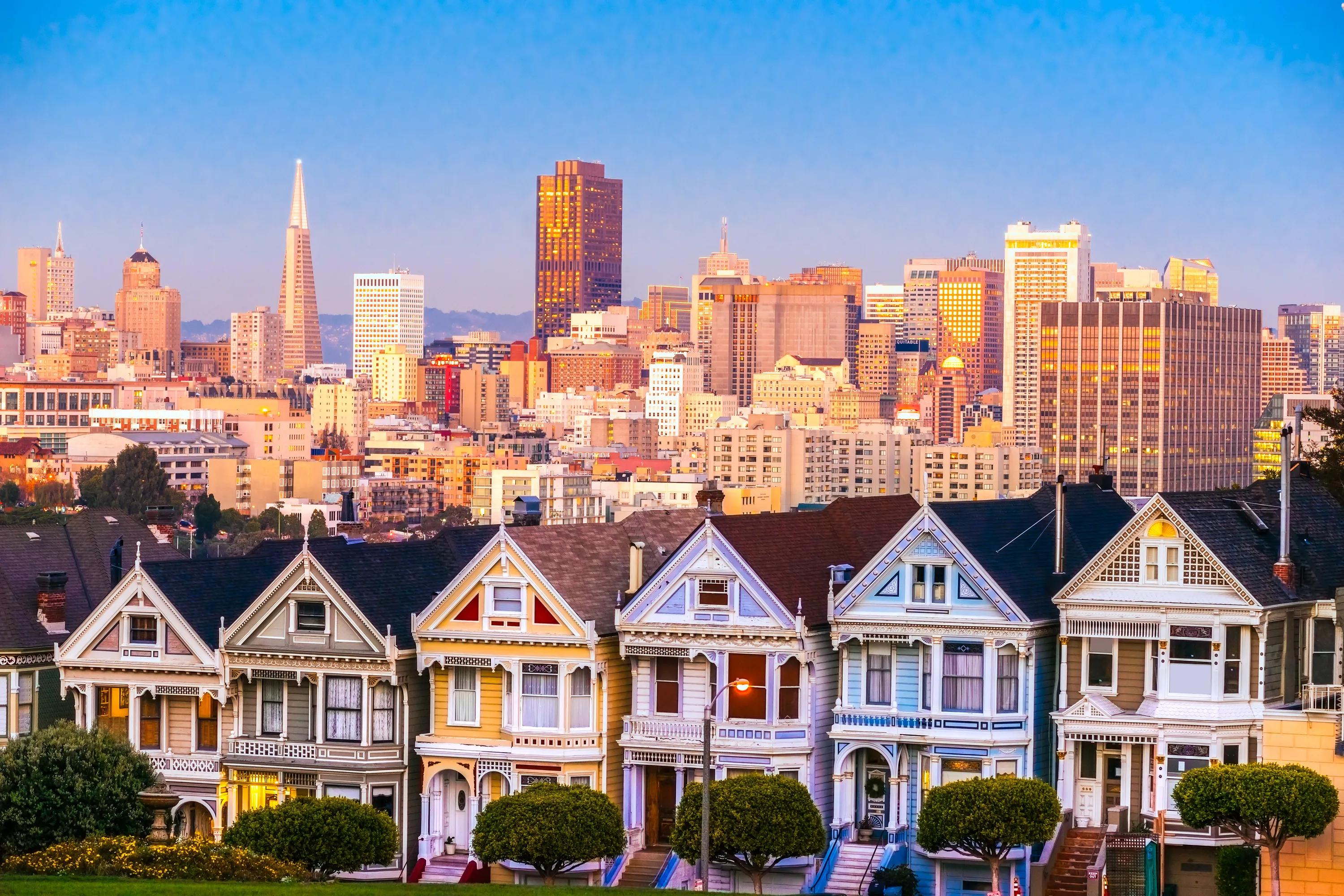 The Painted Ladies of San Francisco, California. USA