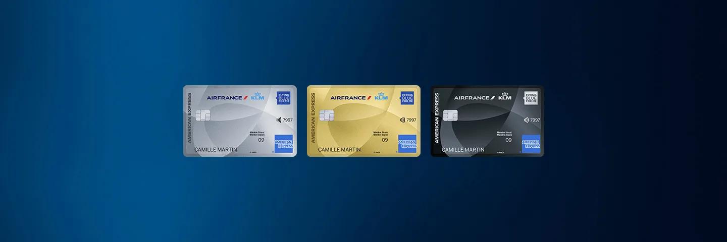 Les 3 niveaux de cartes Air France-American Express personnelles