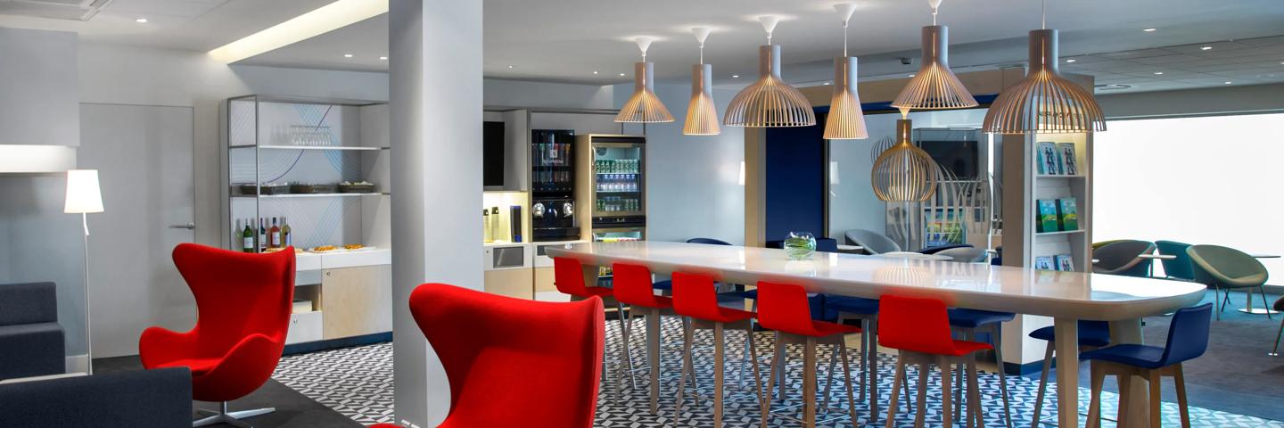 Nuestra sala VIP en el aeropuerto de Burdeos-Mérignac