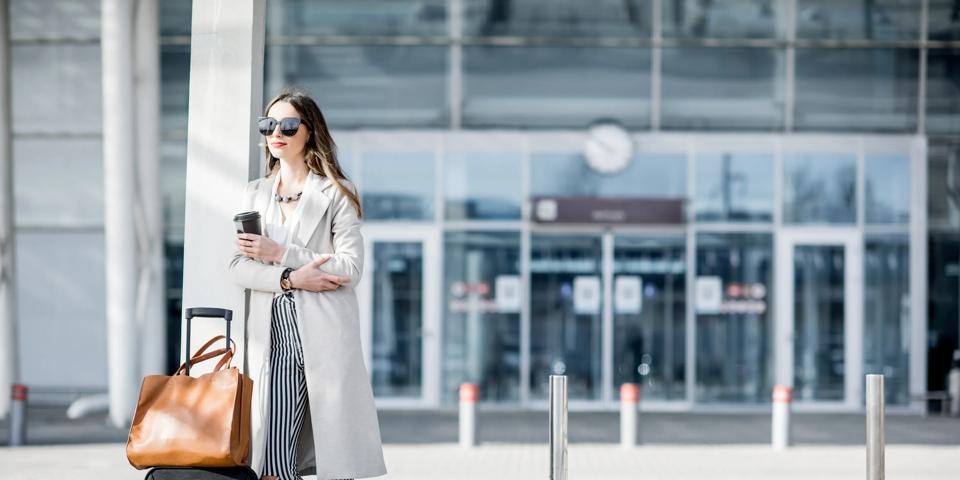 woman at airport